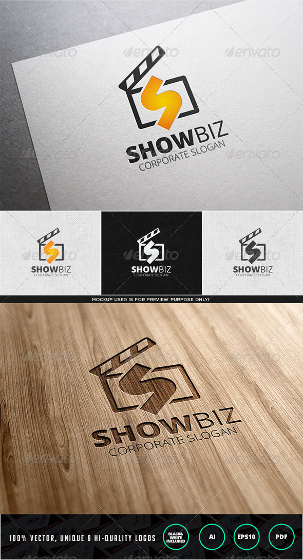 Showbiz Logo Template - Letters Logo Templates