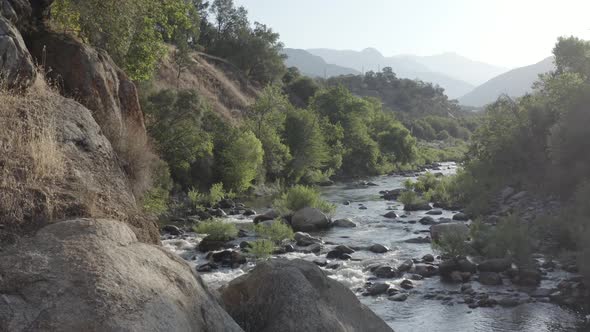 Flying Down A Mountain Stream 4 K