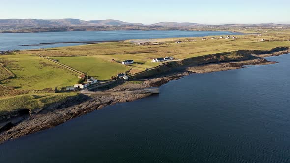 Aerial View of the Ballysaggart Pier and the 15Th Century Franciscan Third Order Remains at St Johns alt