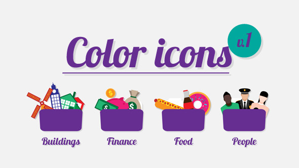 Color Icons vol.1 - VideoHive 7627197