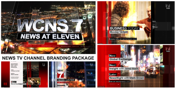 Broadcast Design News TV Channel Branding Package