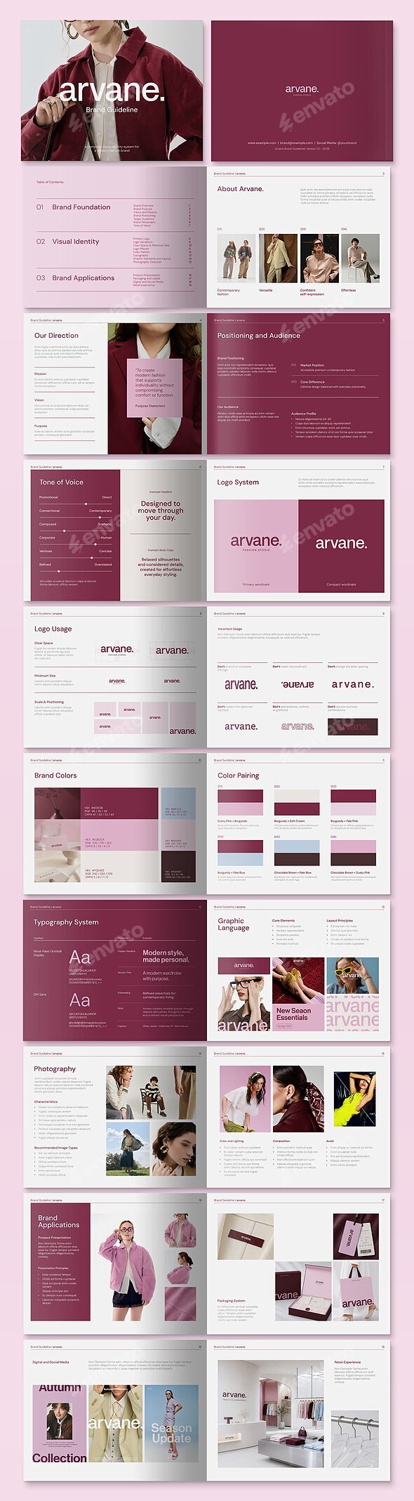 Fashion Brand Guidelines Template
