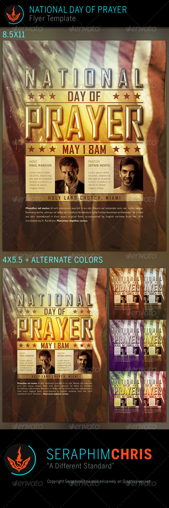 National Day of Prayer: Church Flyer Template - Church Flyers