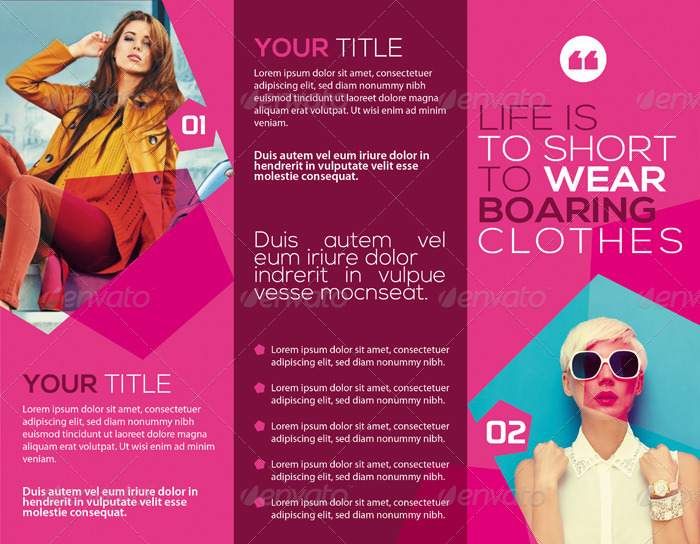 Fashion Studio TriFold Brochure, Print Templates GraphicRiver