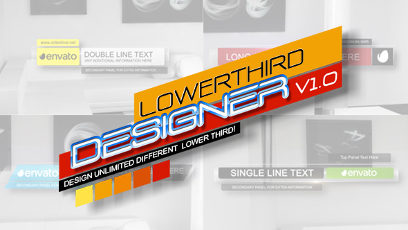 Lower Third Designer - VideoHive 7632805