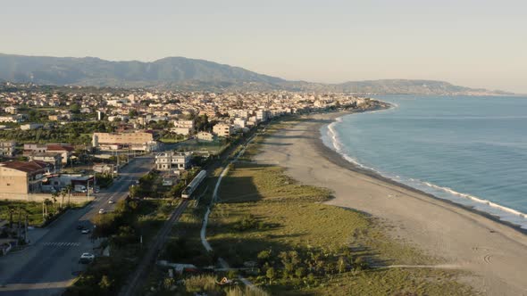 tracking a train near the ocean alt