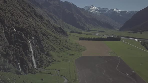 New Zealand scenic panorama