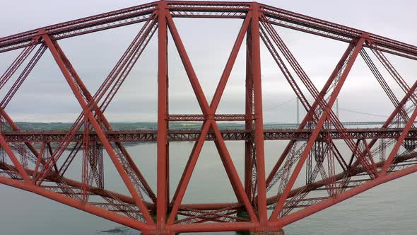 A Bridge Spanning the Forth of Firth in Edinburgh Scotland alt