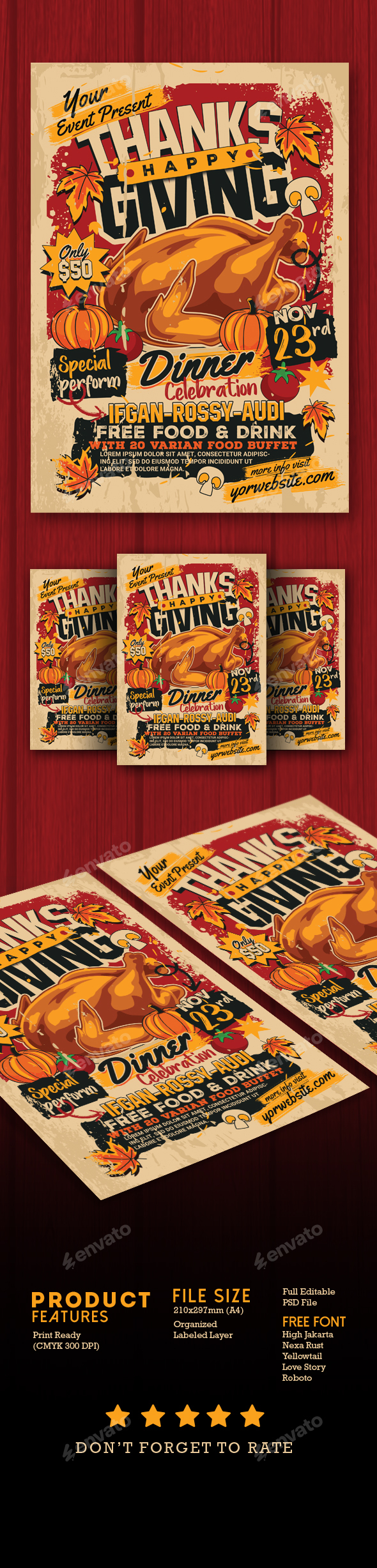 Thanksgiving Celebration Flyer