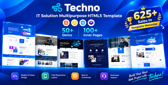 Technoit – Technology & IT Solutions Business HTML5 Template