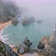 Cliffs at Praia Da Ursa Beach in Morning Fog. Sintra, Portugal - VideoHive Item for Sale