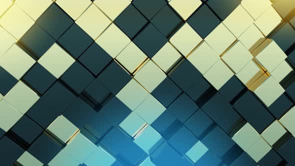 4K Geometric Cubes random Looping Background