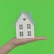 Showing Small House Model Green Chroma Key - VideoHive Item for Sale