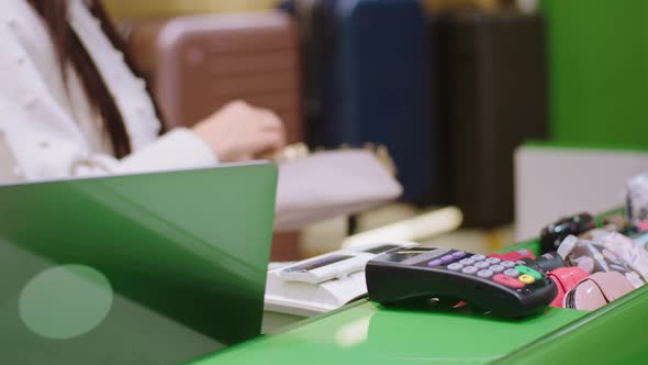 Concept of Shop Business Closeup to the Camera alt