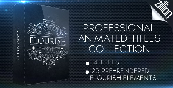 Flourish Titles Collection - VideoHive 7636342