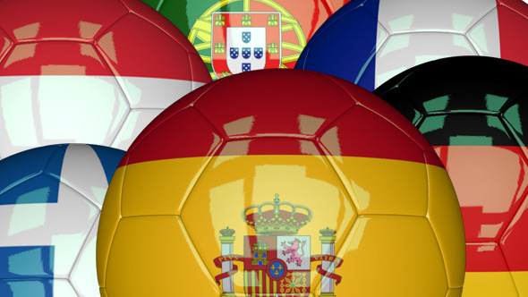 3D Soccer Ball - EU Flags Pack 1 alt