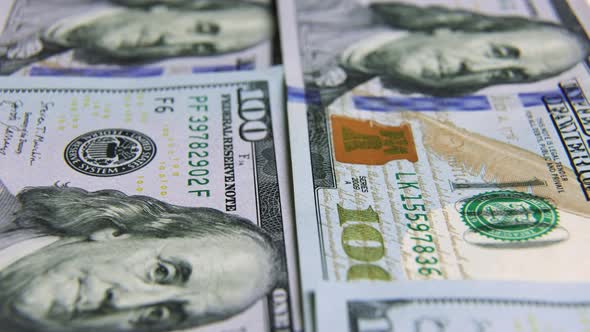 USD Dollar banknotes, paper money, exchange rate currency. Cash banknotes. The concept of finance alt