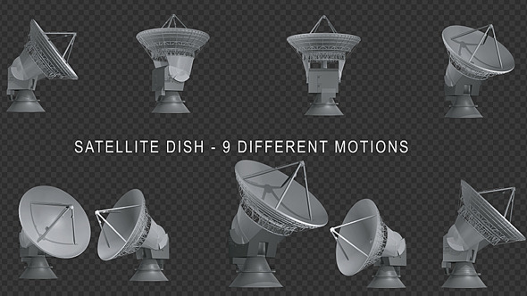 Satellite Dish - 9 Different Motions