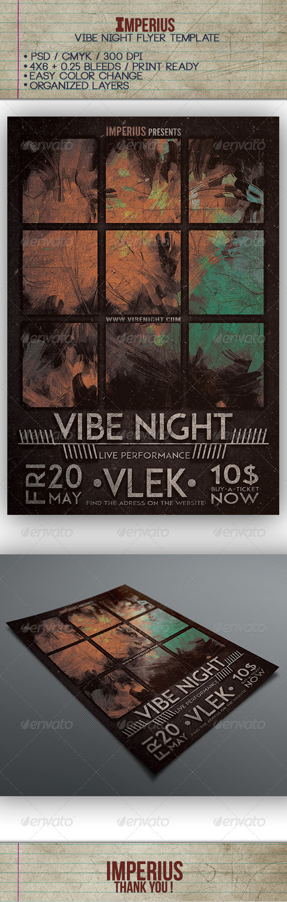 Vibe Night Flyer - Flyers Print Templates