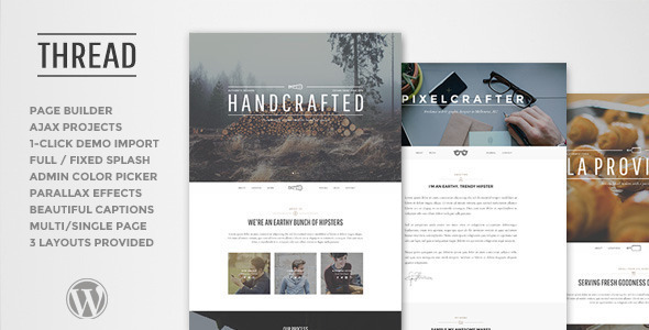 Thread - Multi-Purpose One + Multi Page Theme - Creative WordPress