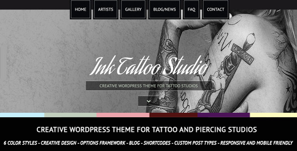 Ink Tattoo Studio - ThemeForest 6588457