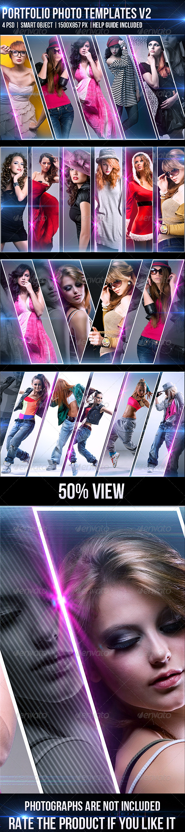 Portfolio Photo Templates V2 - Artistic Photo Templates