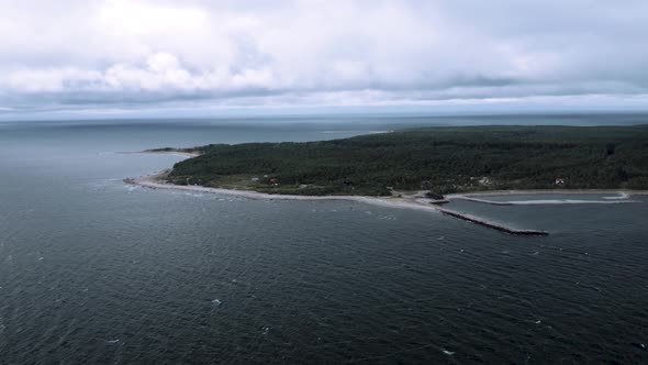 Cloudy Landscape Of Hiiumaa Island In Baltic Sea