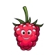 Happy Cartoon Raspberry by VectorTradition | GraphicRiver