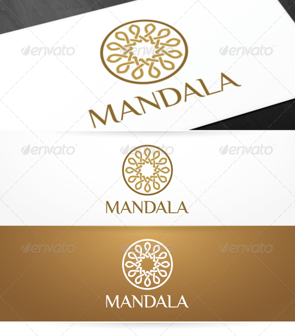 Mandala - Yoga Logo Template - Symbols Logo Templates