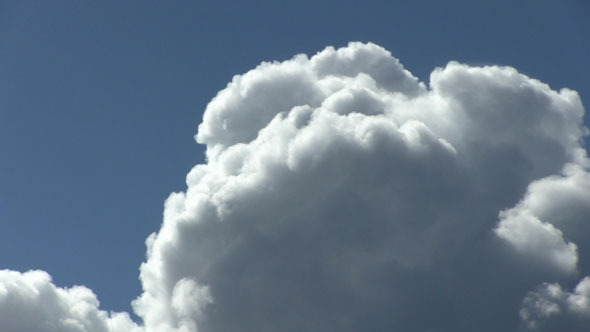 Cloud Moving And Changing Shape