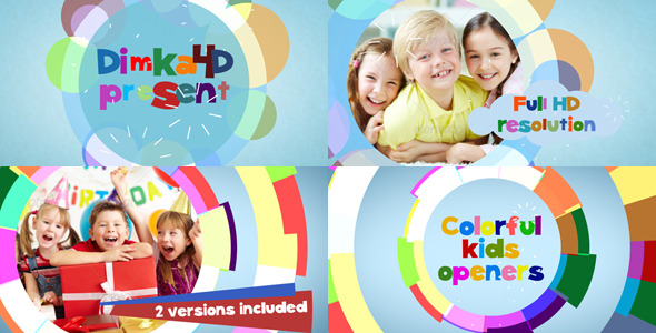 Colorful Flat Kids - VideoHive 7662709