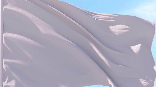 White Flag Flag Looping Background