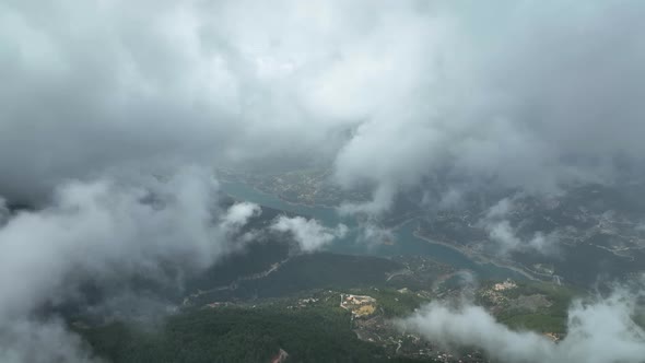 Texture clouds shooting on a drone 4 K alt