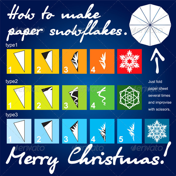How to make paper snowflakes tutorial