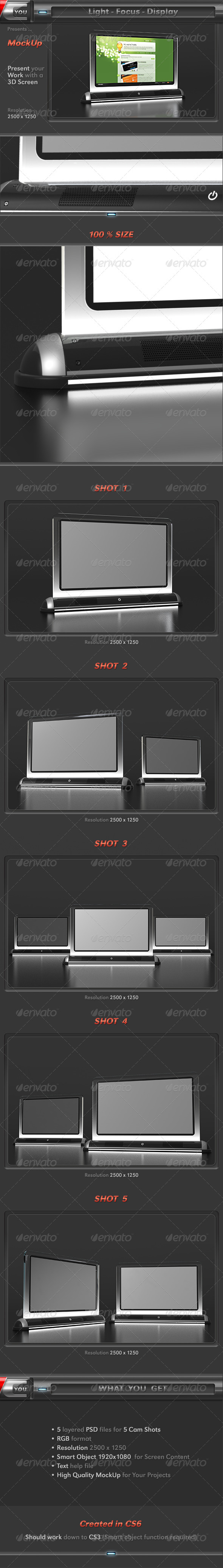 Light Focus Display Screen Mock-Up - Miscellaneous Displays