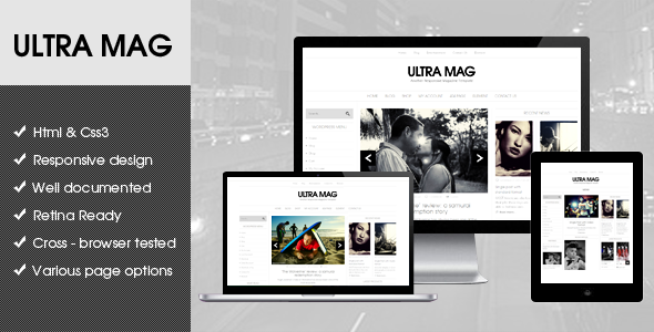Ultra Mag HTML5 - ThemeForest 7671747