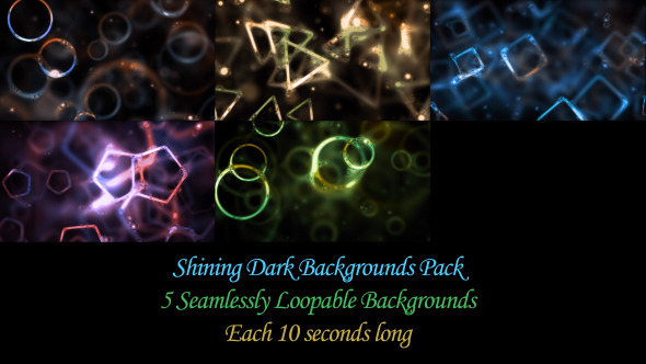 Shining Dark Backgrounds Pack alt