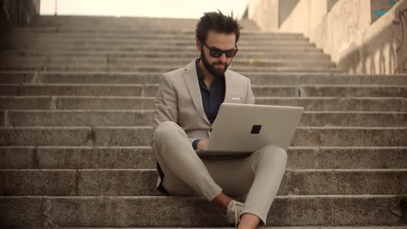 Focused Lawyer Manager With Corporate Financial Audit Report Document. Freelancer Works. alt