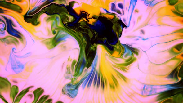 Abstract Colorful Ink Spread Art  alt