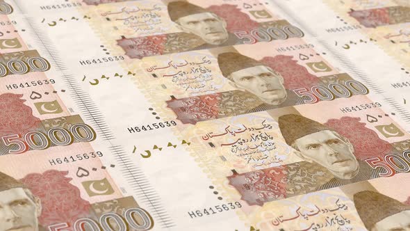 Five Thousand Rupee Note Bill Pakistan Infinite Loop 4K Resolution alt
