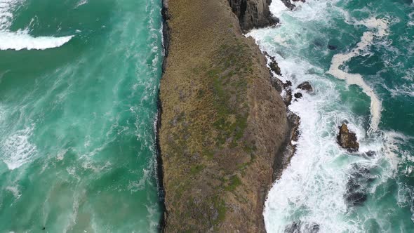 South Cape Bay Lion Rock Track, Southwest, Tasmania, Australia 4K Aerial Drone