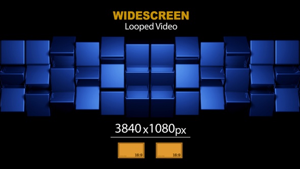 Widescreen Cubes Rotation 08