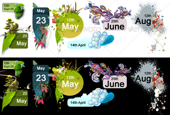Backgrounds for Blog Dates - Backgrounds Decorative