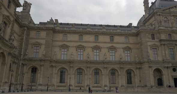 Grand exterior of Louvre Palace alt