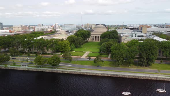Killian Court And MIT's Great Dome in Boston Massachusetts alt