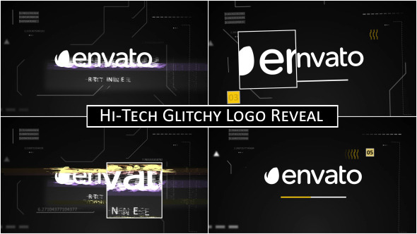 Hi-Tech Glitchy Logo Reveal