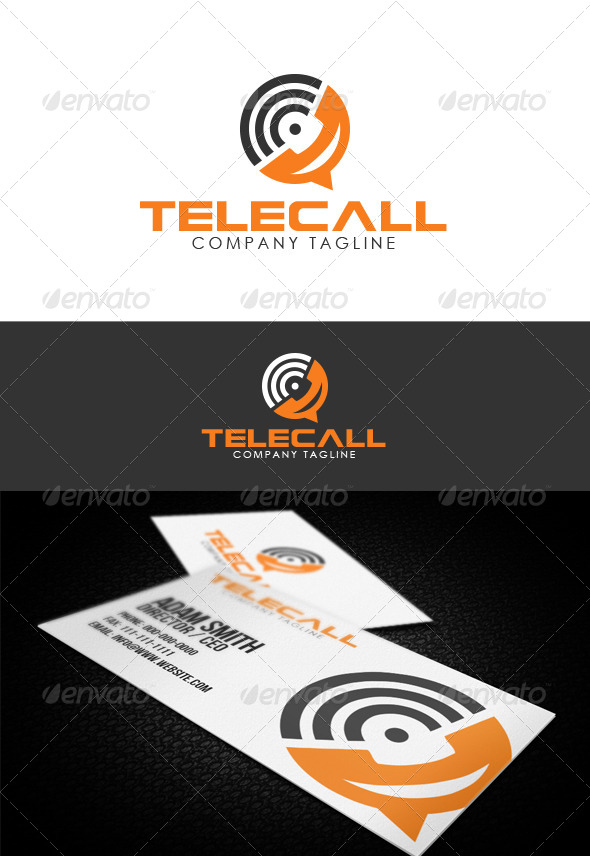 Telecall Logo by penxelstudio | GraphicRiver