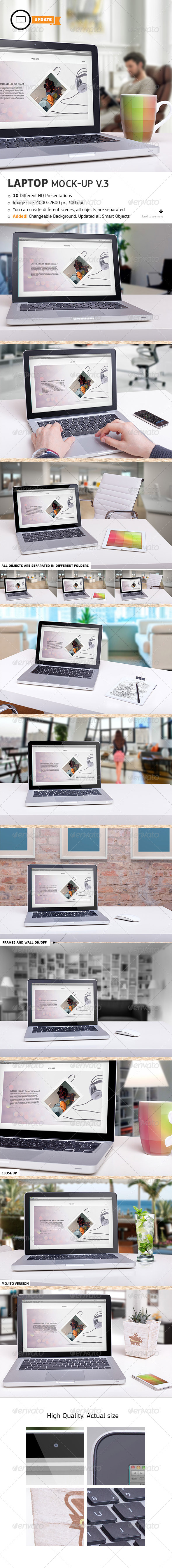 10 Laptop Mock-ups Vol.3 - Laptop Displays