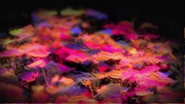 Animated Bright Landscape of Particles