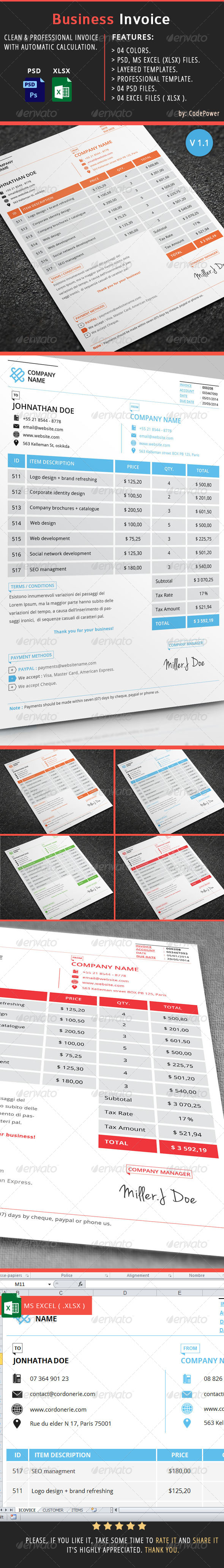 Business Invoice - Proposals & Invoices Stationery